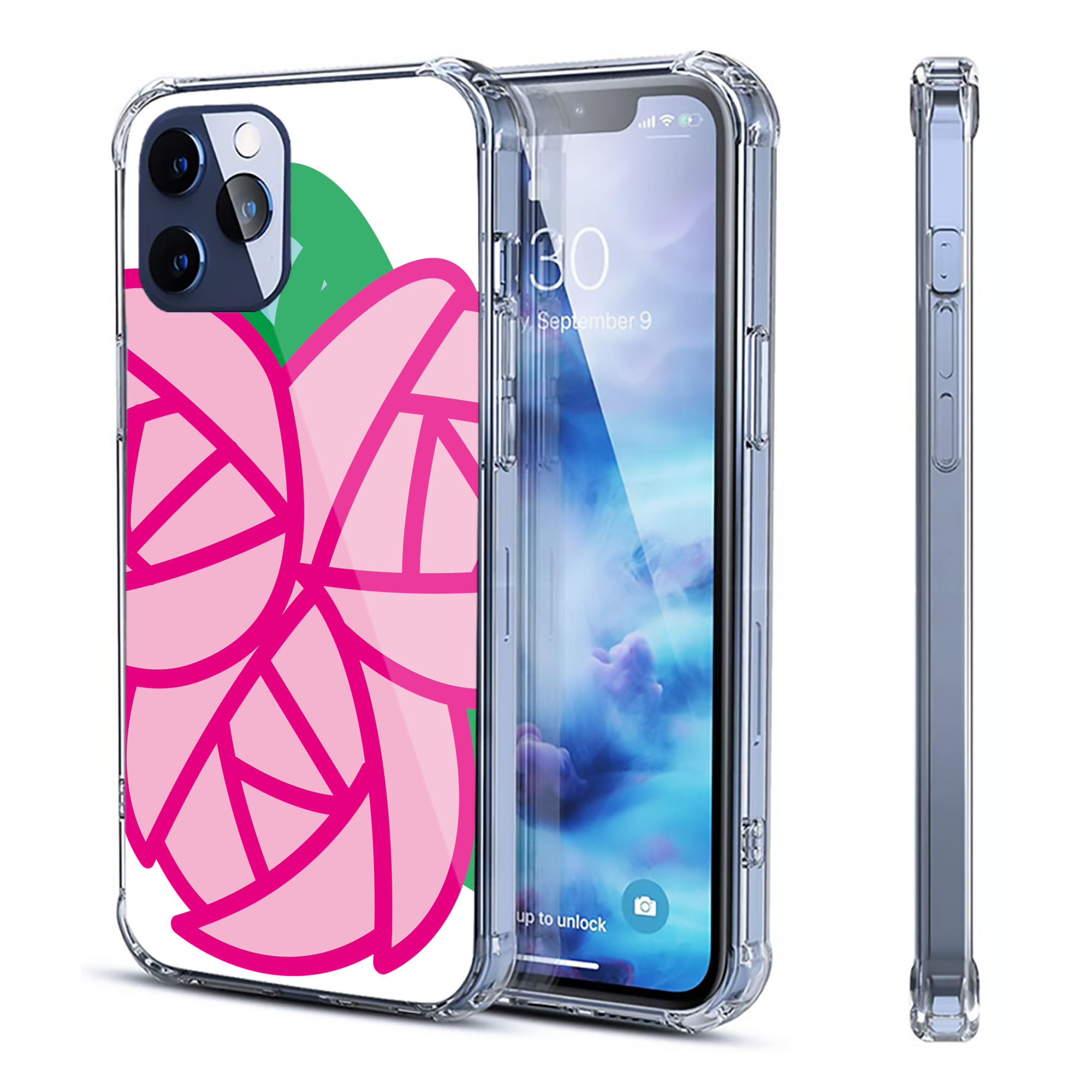 （画像用） Hello Kitty ハローキティ 【iPhone 12シリーズ対応】透明スマホケース（クリアソフトケース）